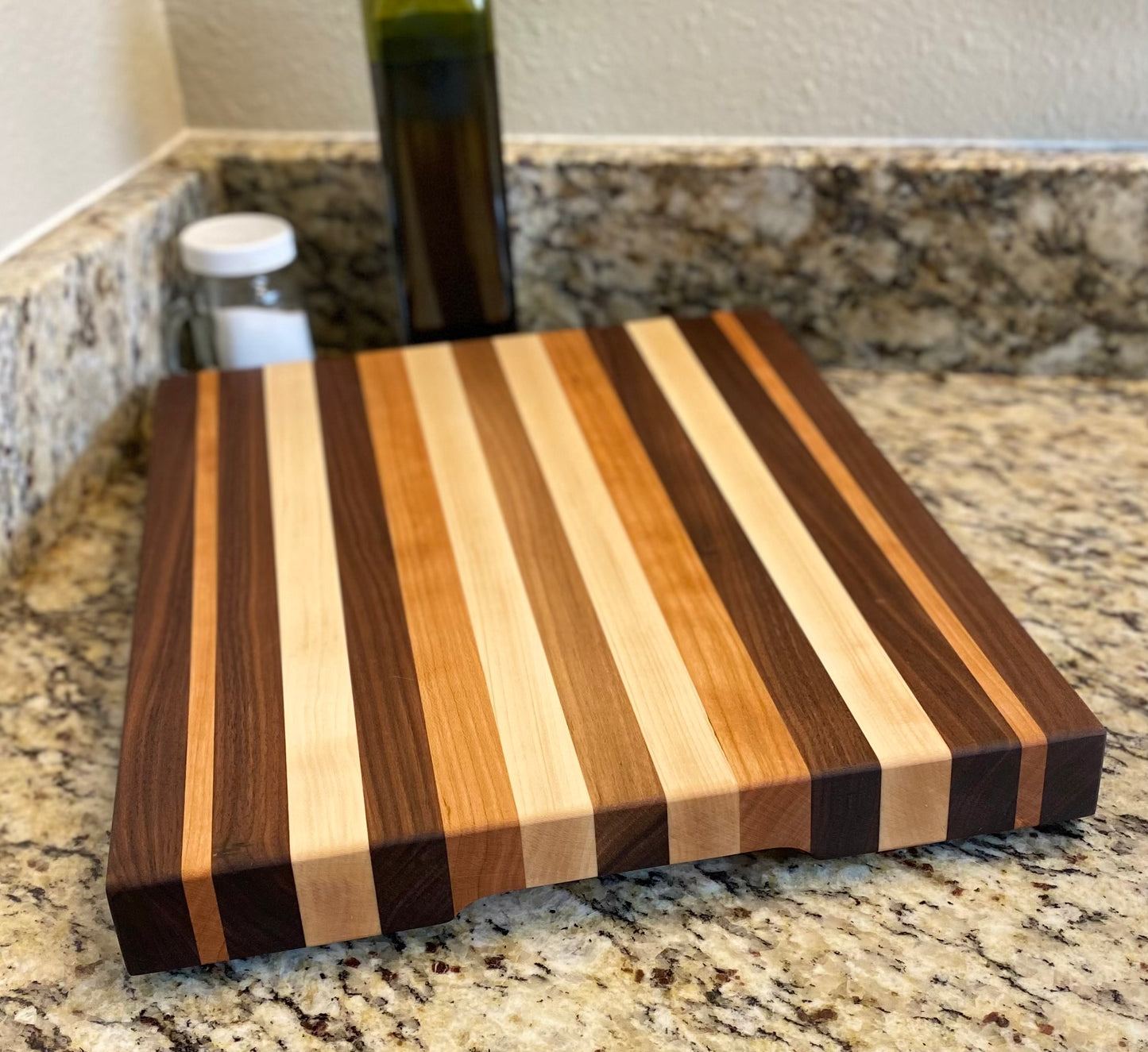 Handcrafted Walnut, Cherry, Maple Cutting Board