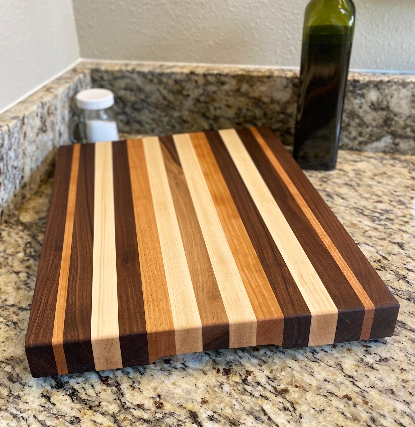 Handcrafted Walnut, Cherry, Maple Cutting Board