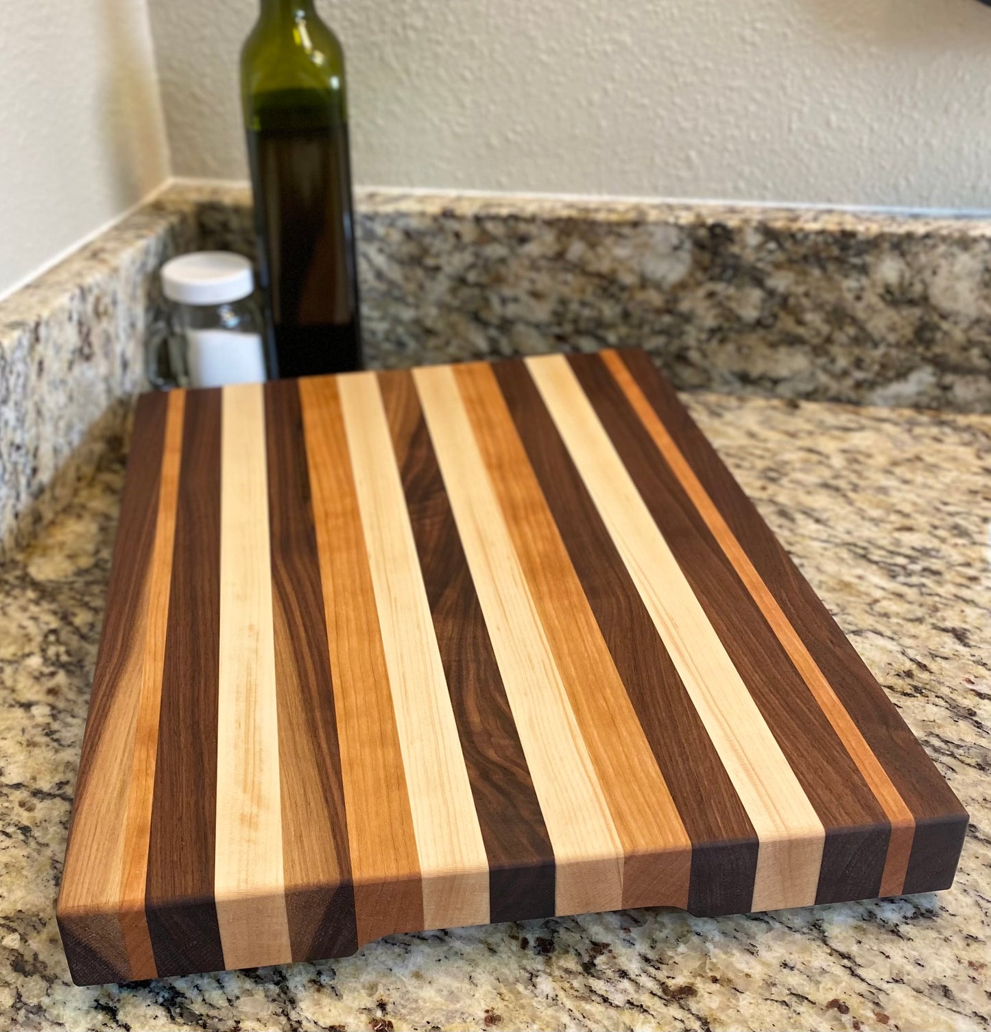 Handcrafted Walnut, Cherry, Maple Cutting Board