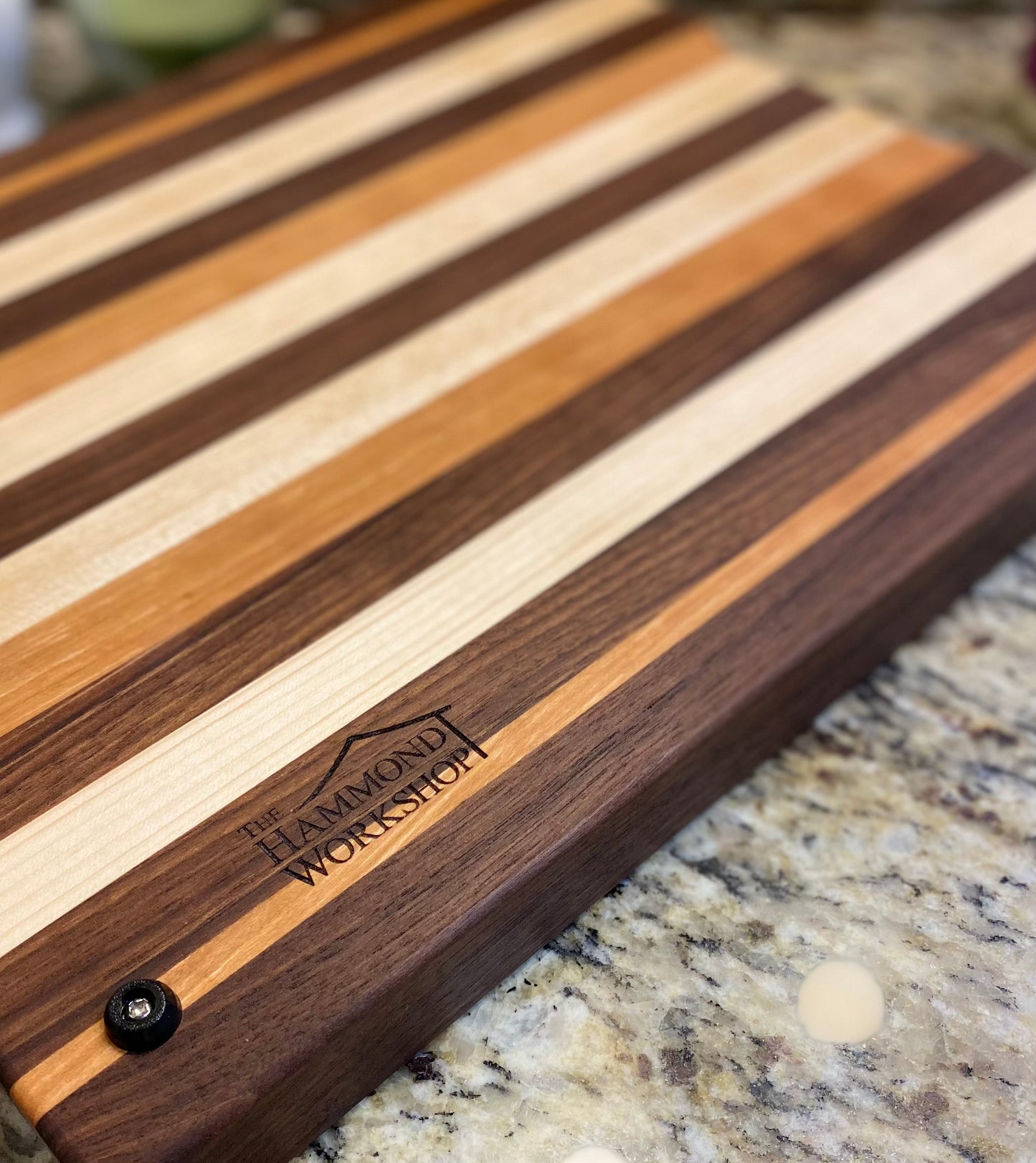 Handcrafted Walnut, Cherry, Maple Cutting Board